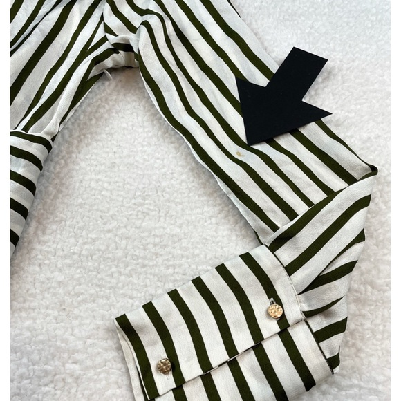 (NWT) LINE & DOT • Charlotte Striped Long Sleeve Shirt Dress - Picture 14 of 16